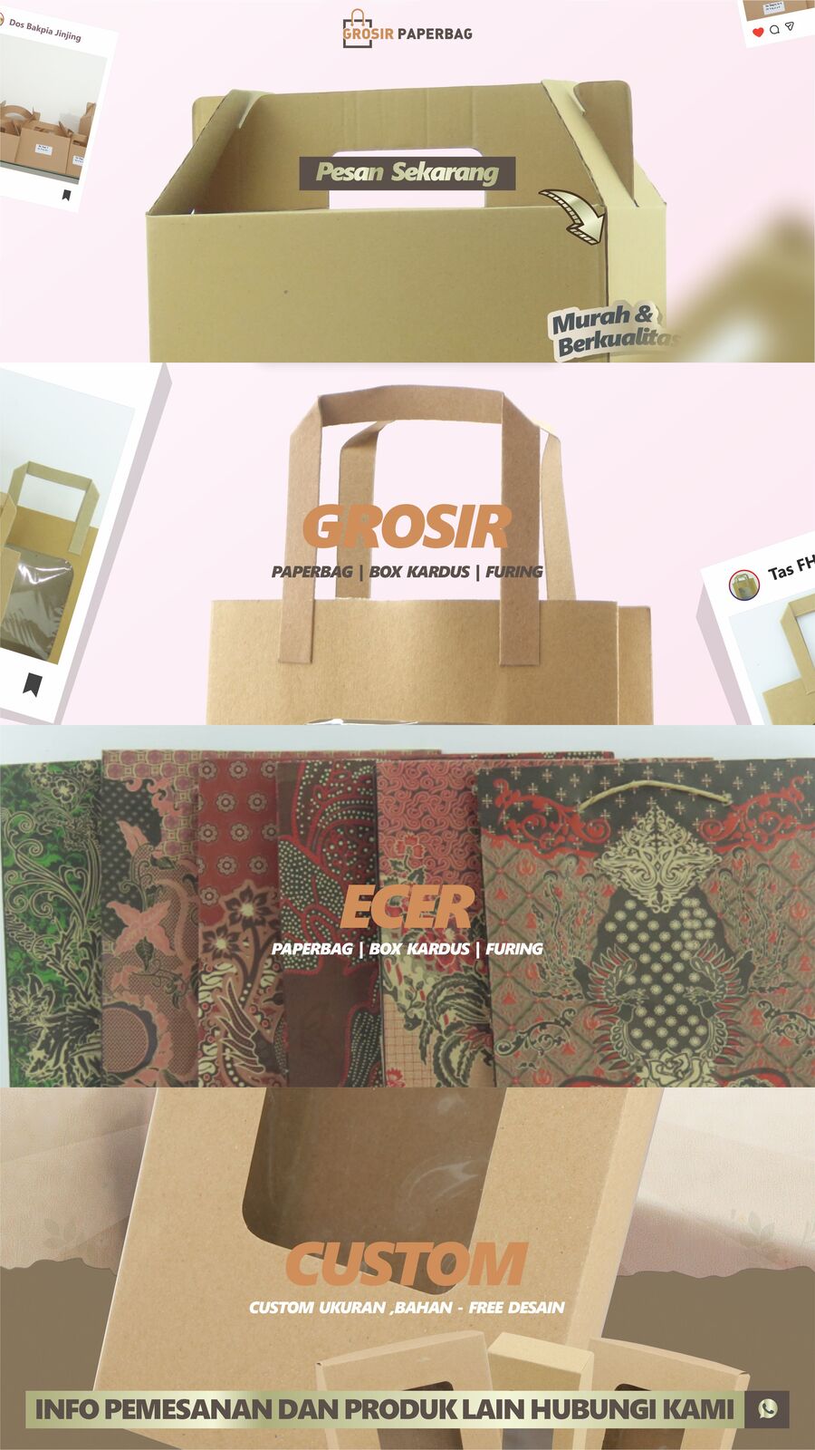 Sedia aneka paperbag murah berkualitas termurah